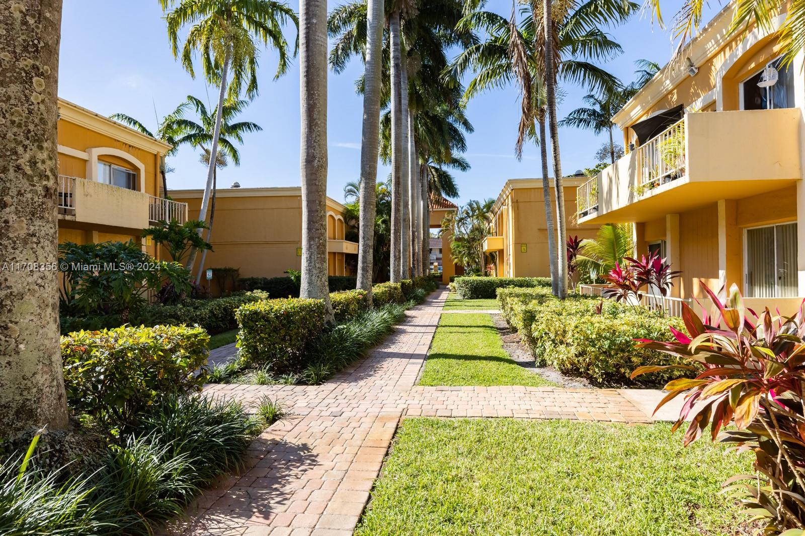 a view of a potted plants in front of a building