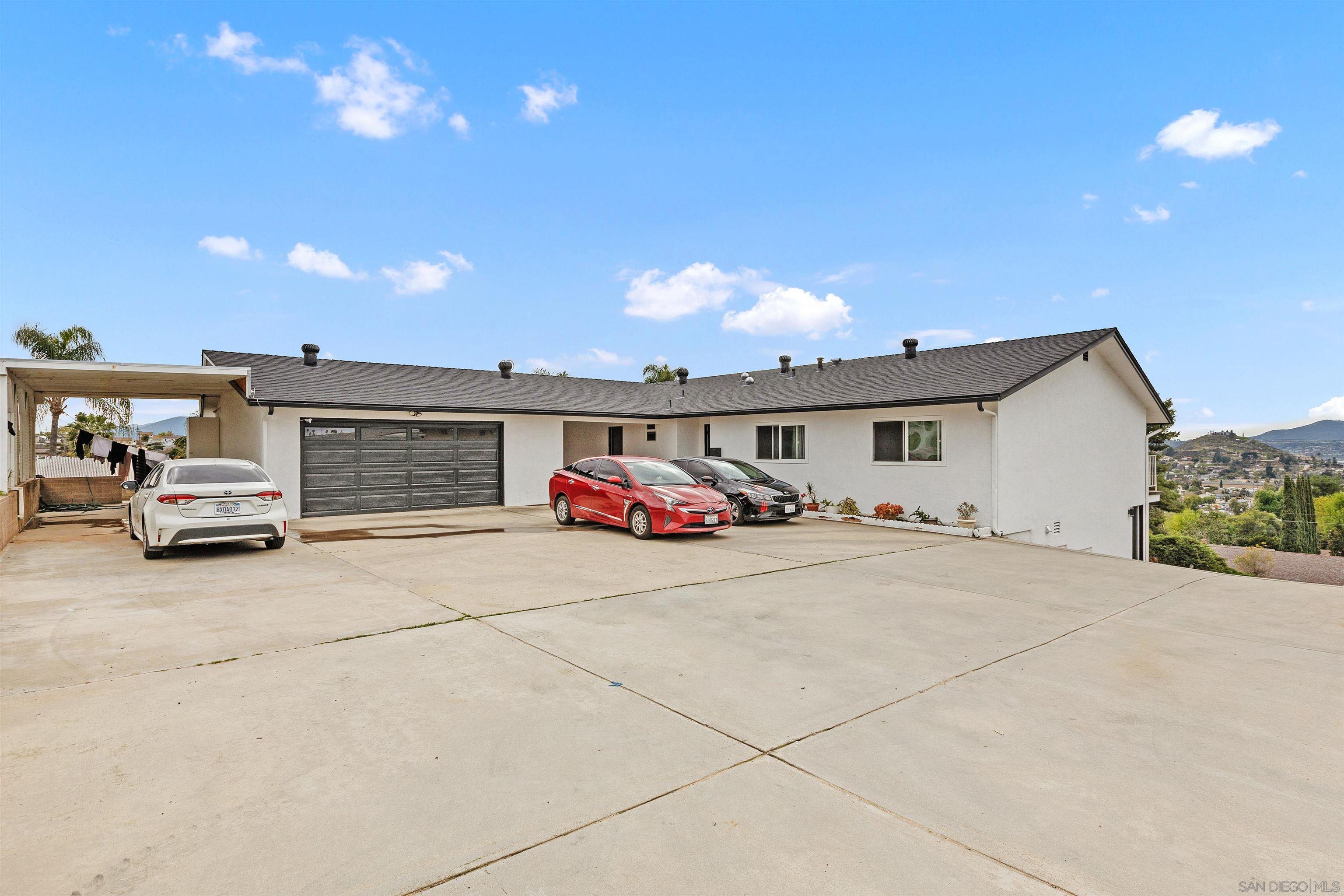 a view of a car garage