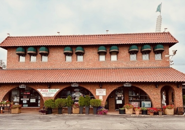 a view of a house with a balcony