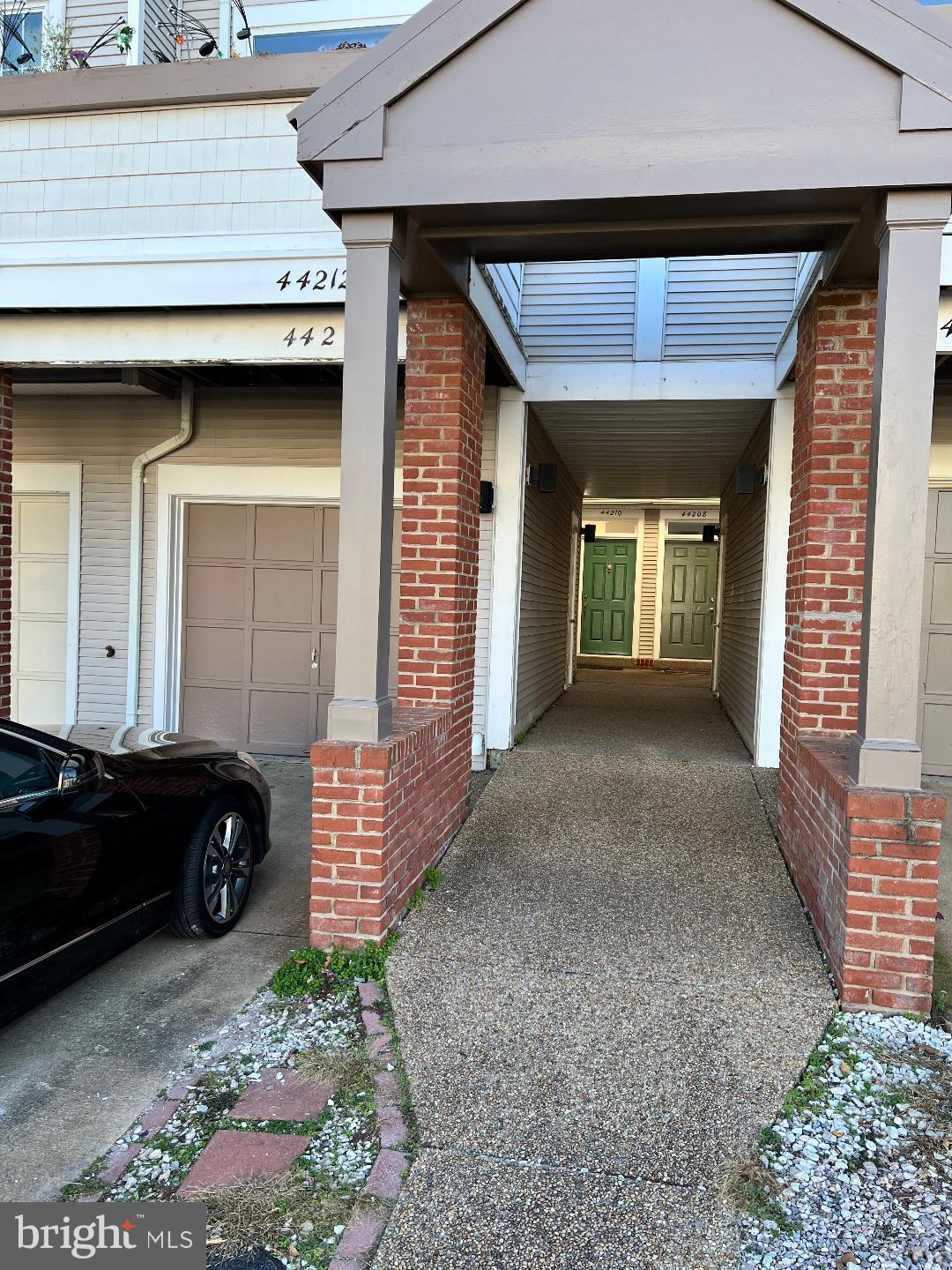 a view of a door of the house