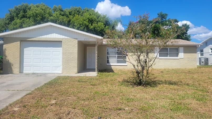 a house with trees in the background