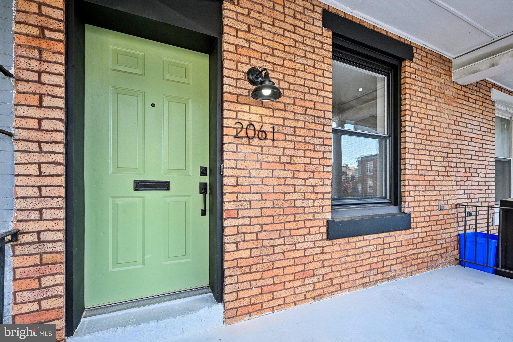 a view of front door of house