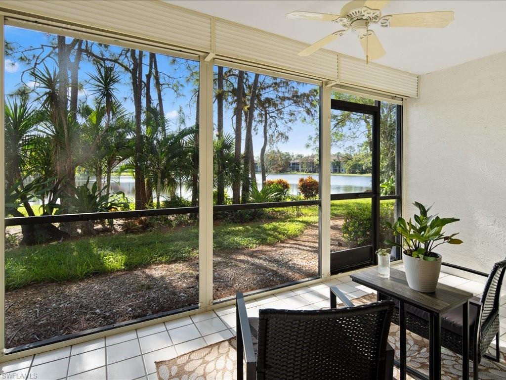 Private lanai overlooking the lake