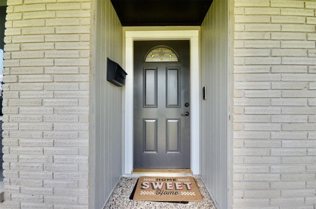 a view of an entryway door