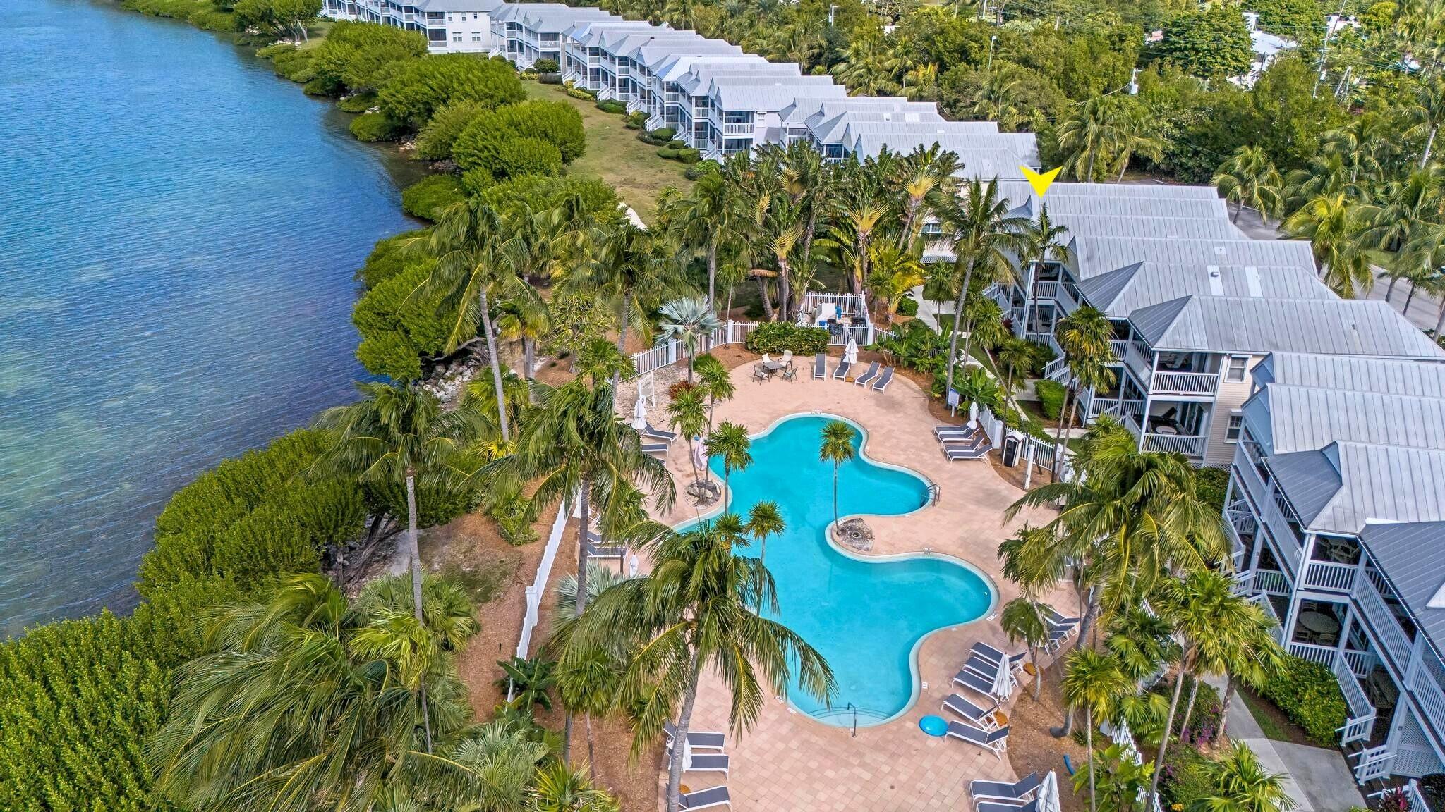 Hawks Cay Resort Pool Aerial View