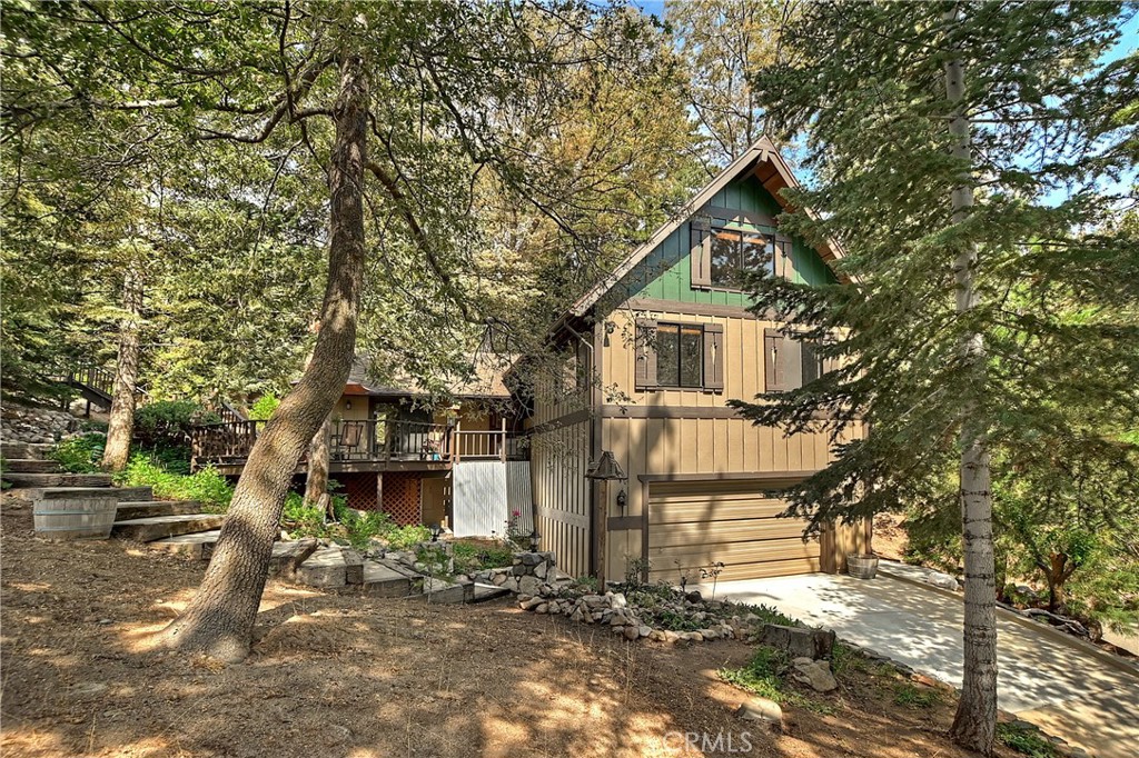 a small house in middle of the forest