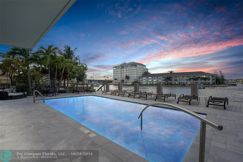 a view of a swimming pool and a terrace