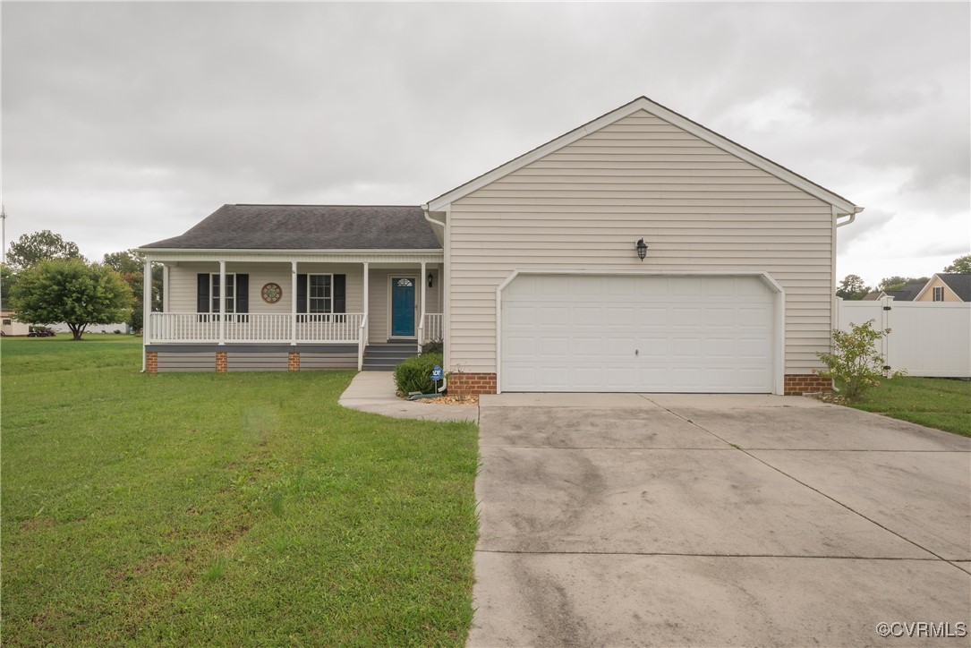 front view of house with a yard