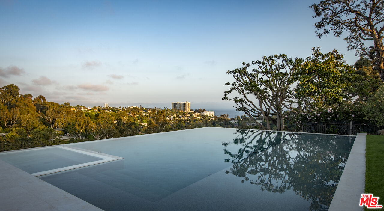 a view of a city from a terrace