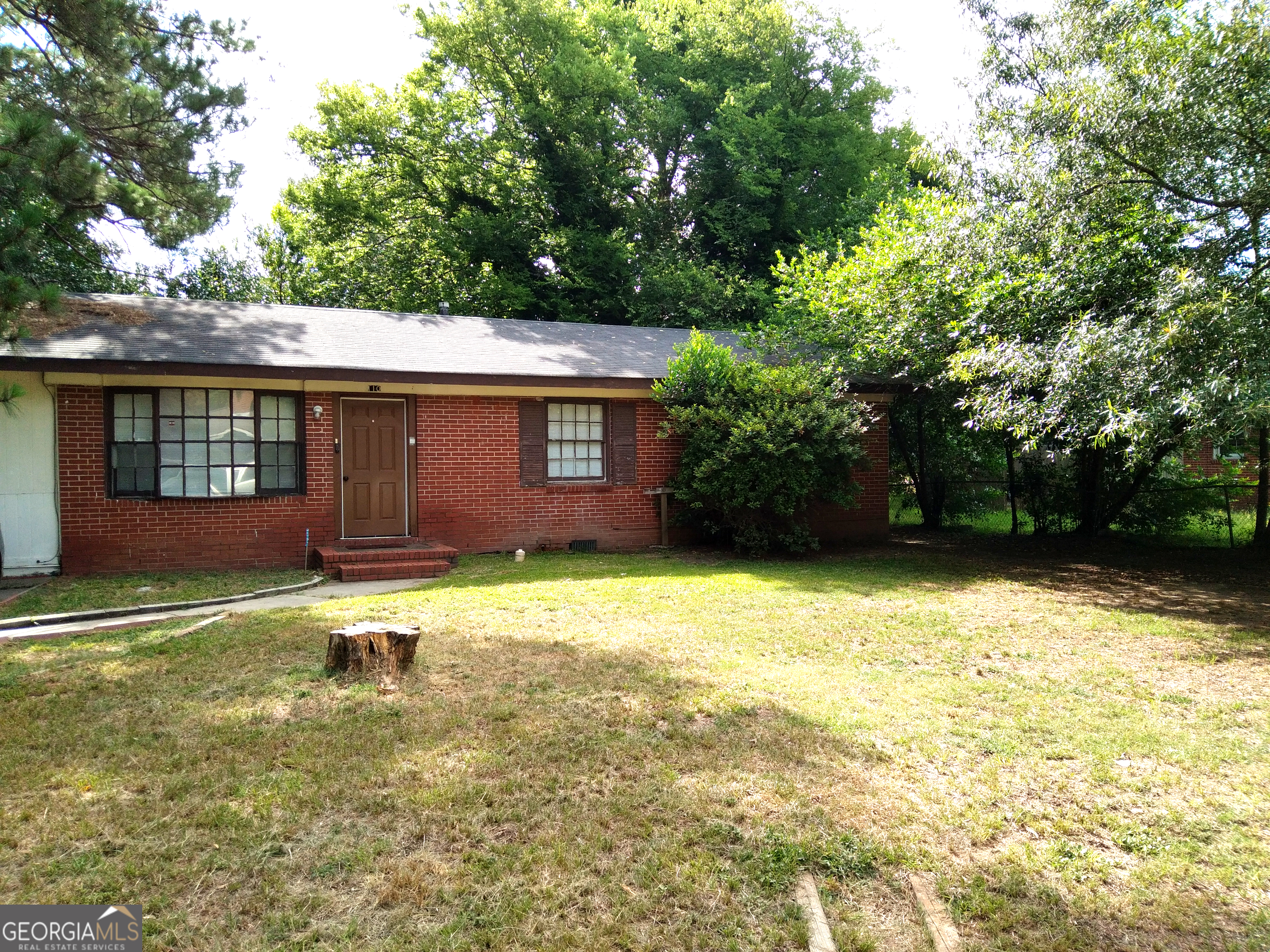 a house with a yard