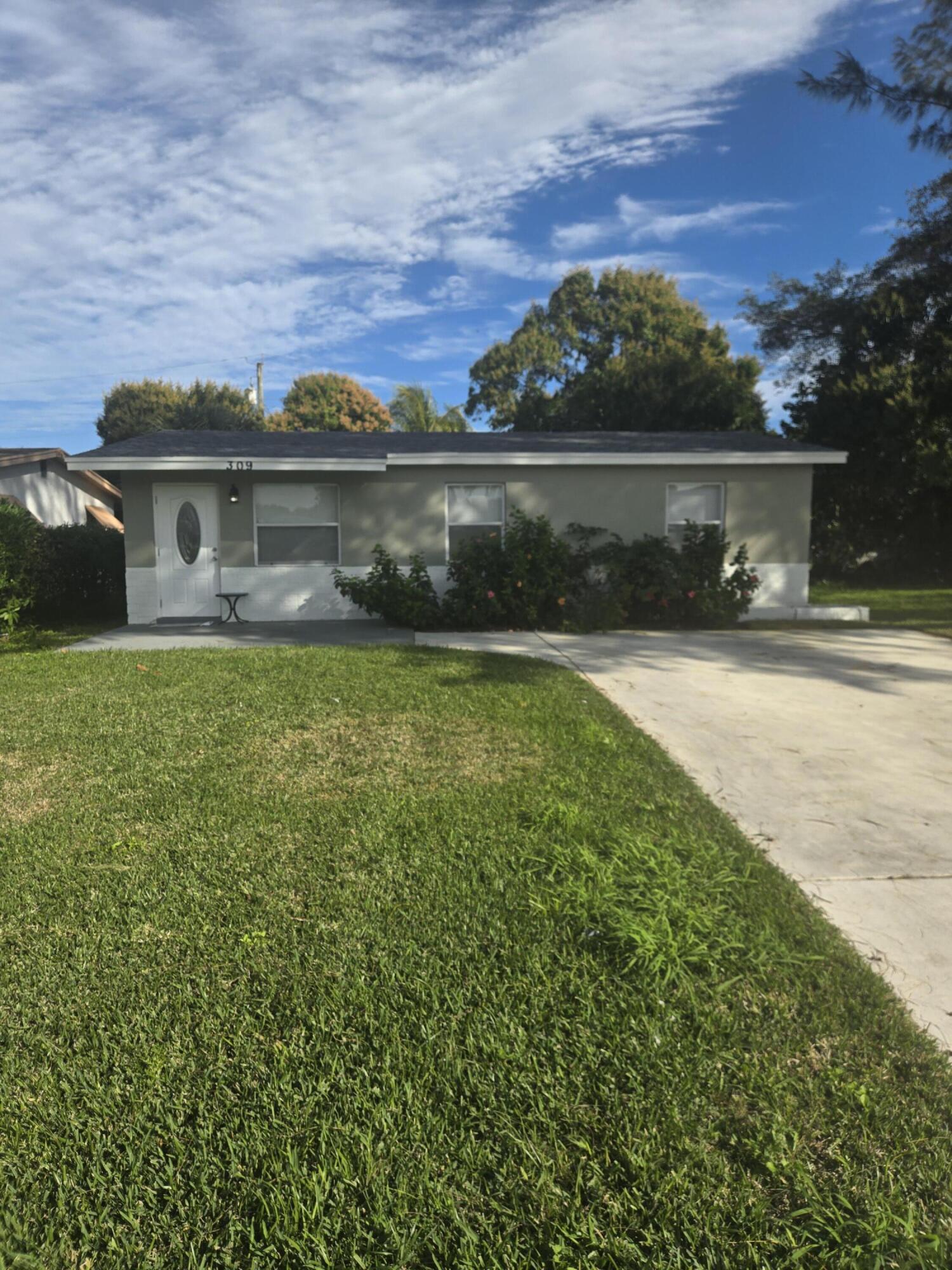 front driveway