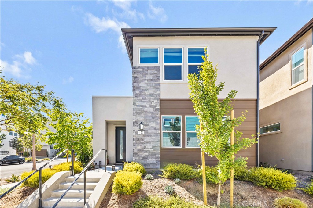 a view of a house with a patio