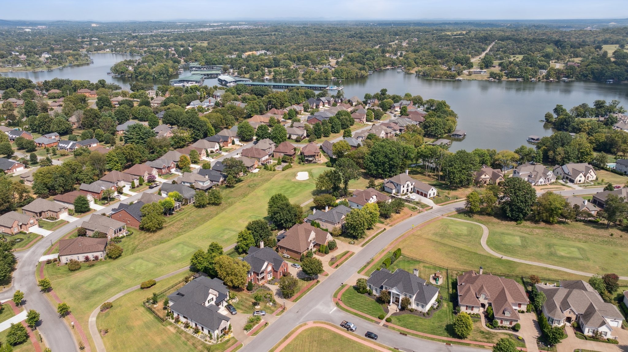 This custom home is located on hole number three of the Fairvue course. This premium lot location offers fairway views and affords a large backyard, that is fully fenced.