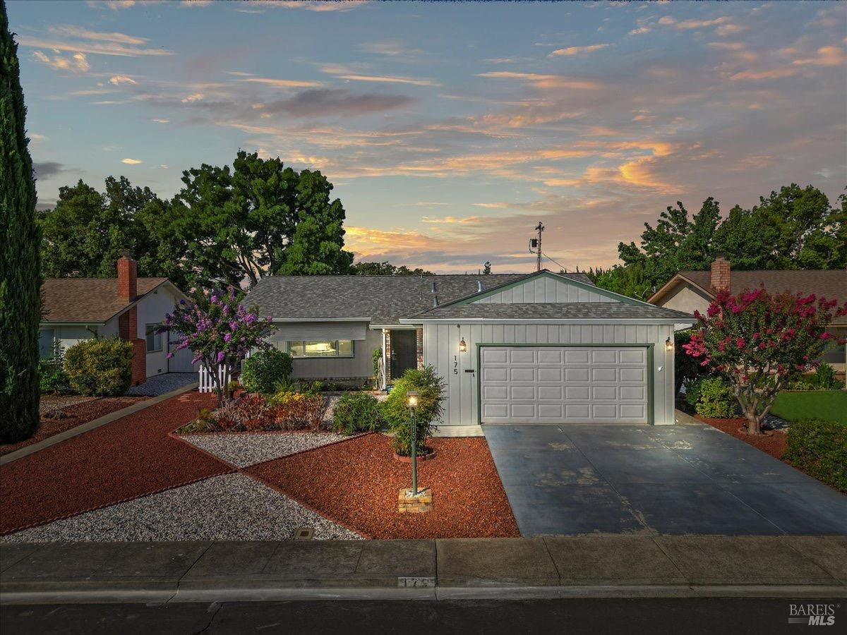 front view of house with a yard