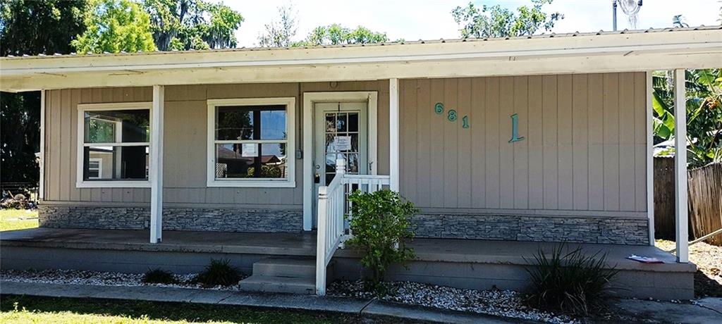 Front View with Covered Porch