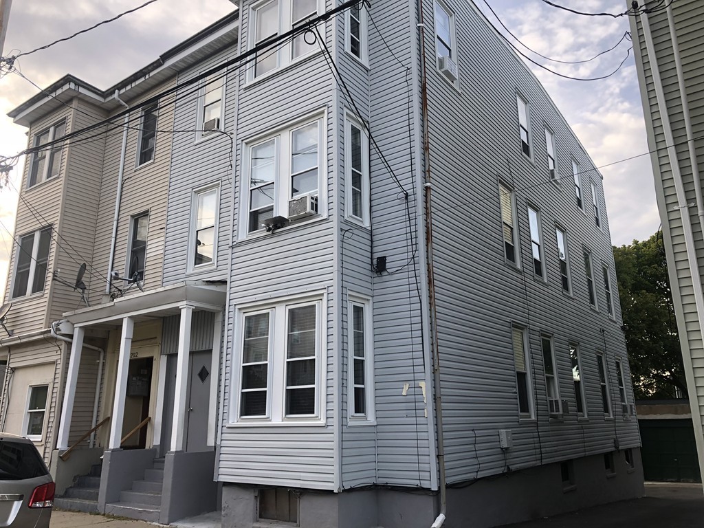 a view of a building with a window