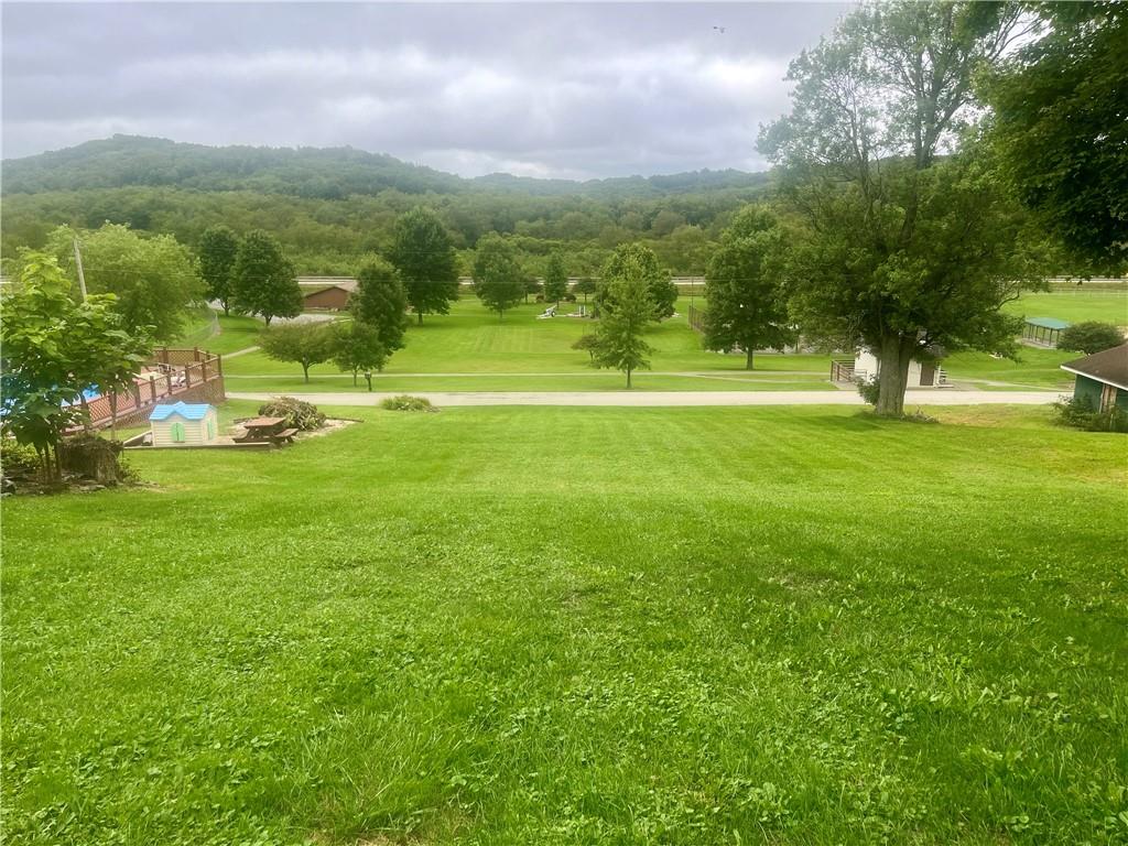 a view of an outdoor space and a yard