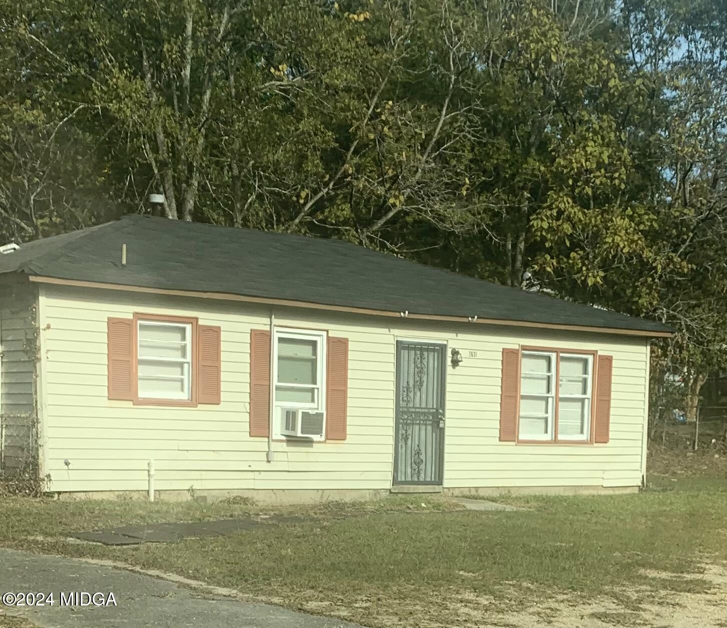 a front view of a house having yard