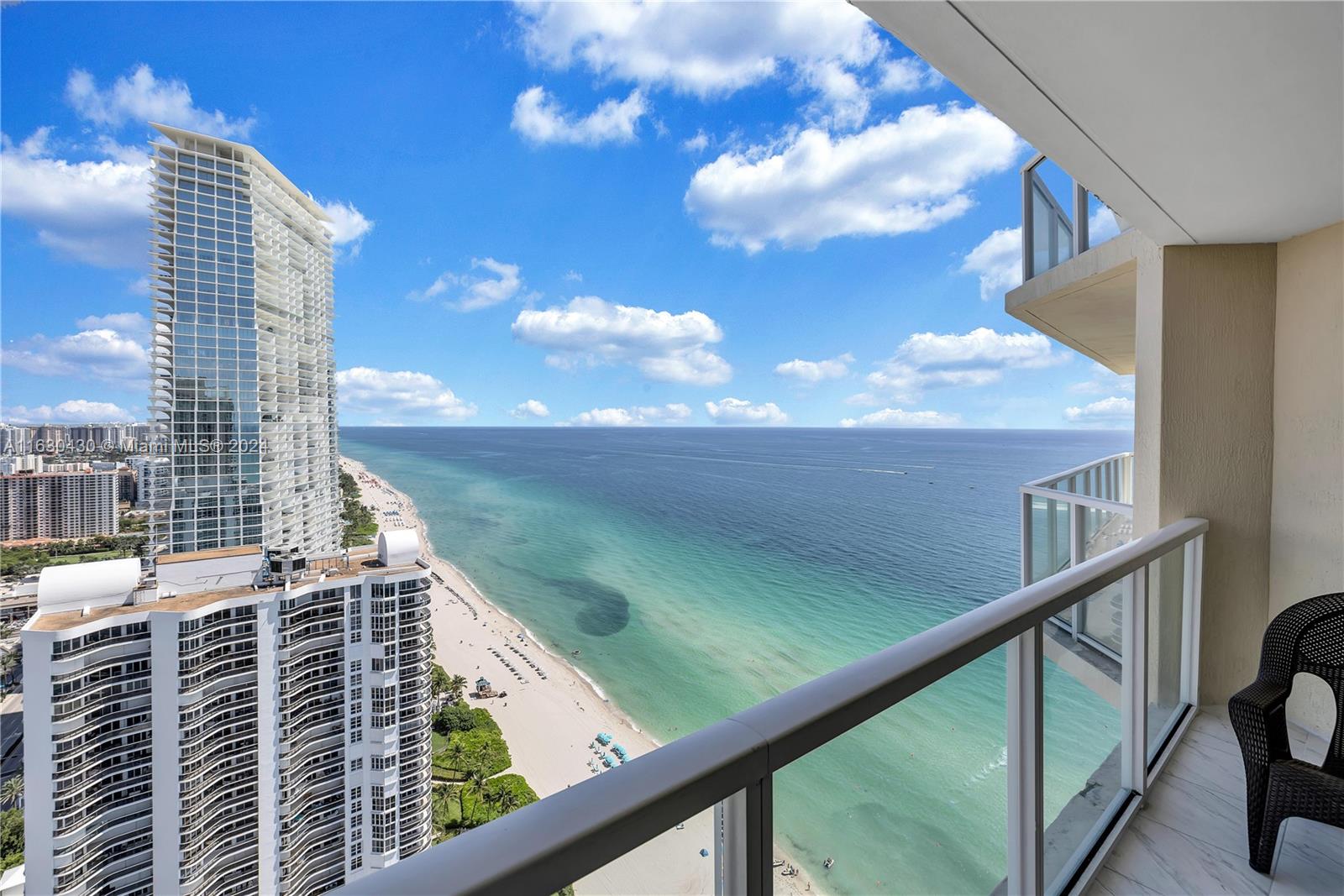 a view of balcony with city view