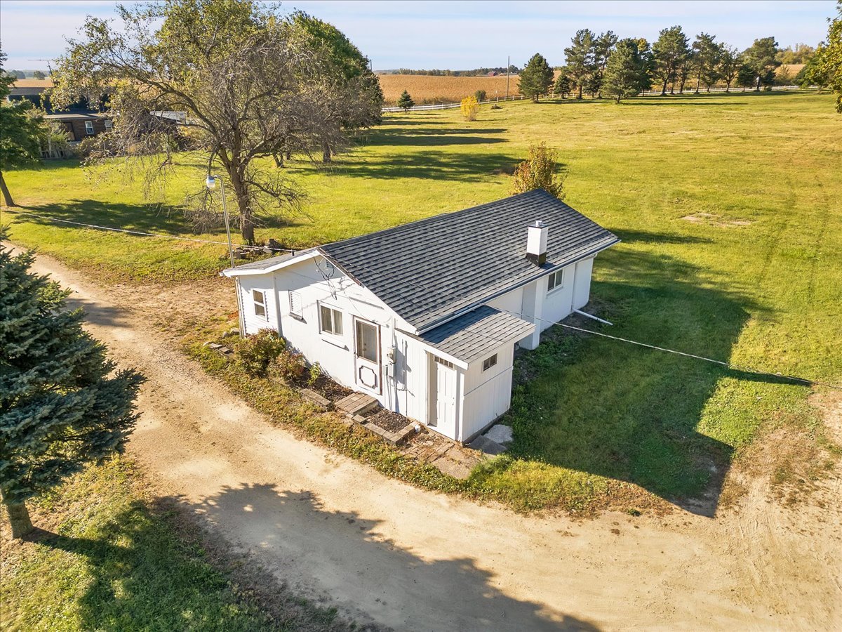 a view of a house with a ocean view