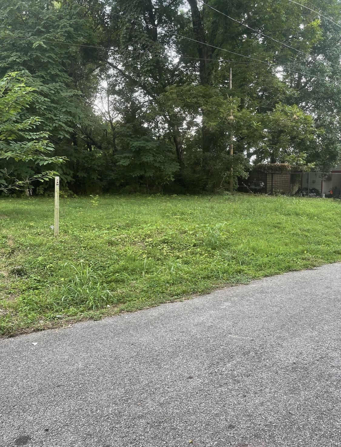 a view of a backyard with a garden