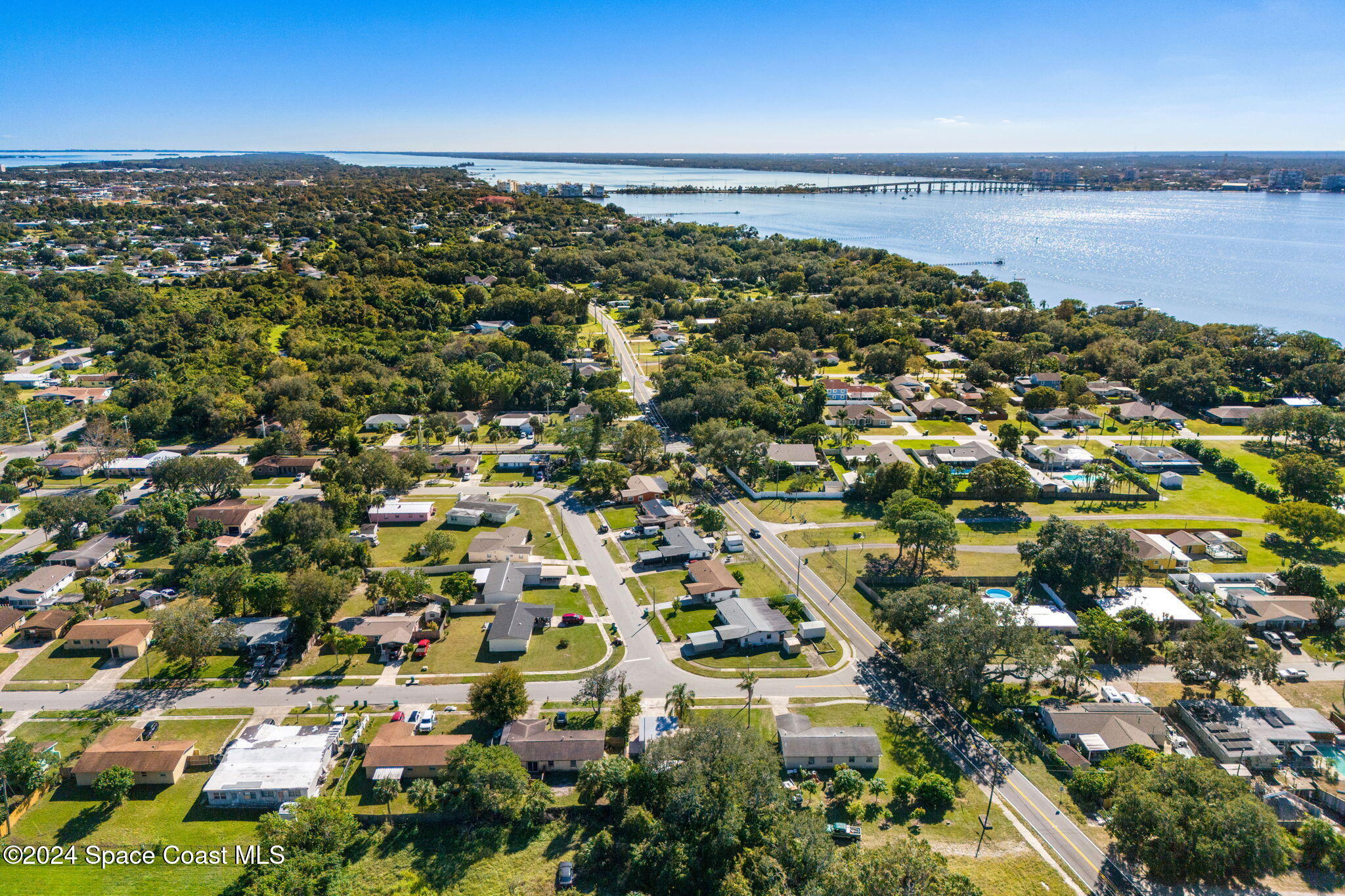 an aerial view of residential building with outdoor space