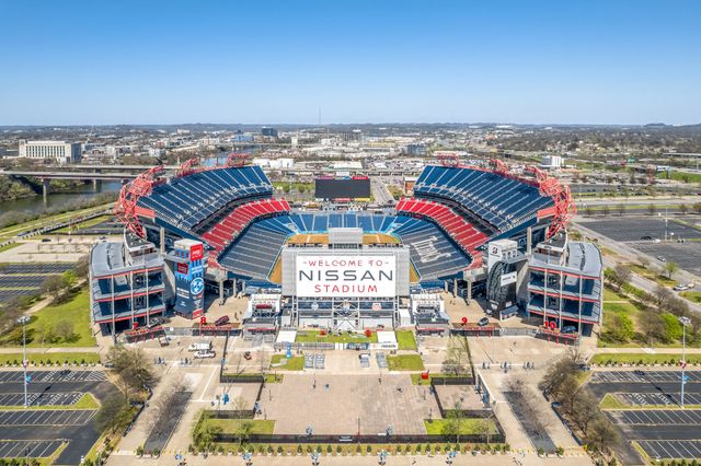 Tennessee Titans Nissan Stadium Overhead Aerial Photo