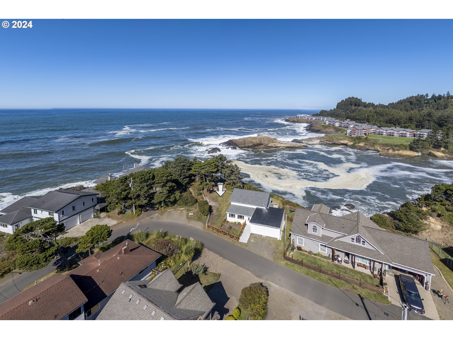 a view of an ocean and beach