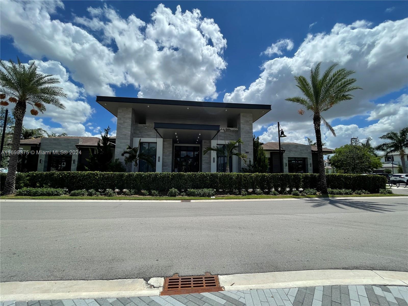 front view of a house with a terrace