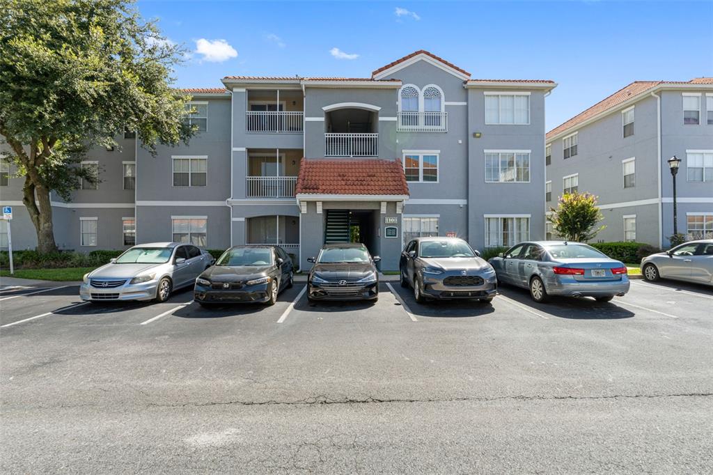 a car parked in front of a house