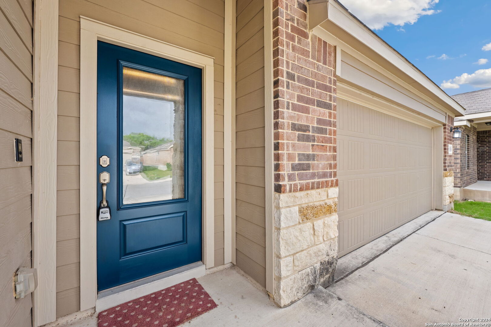 a view of front door