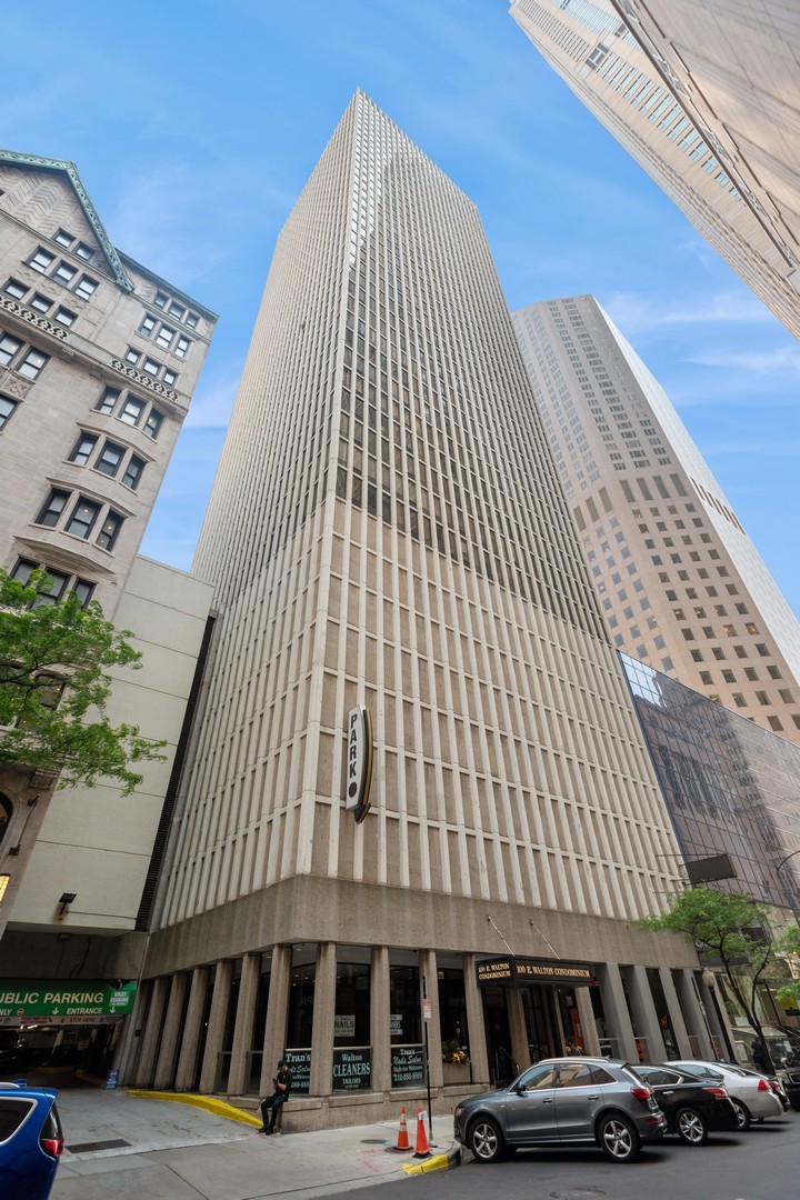 a view of a building from a balcony