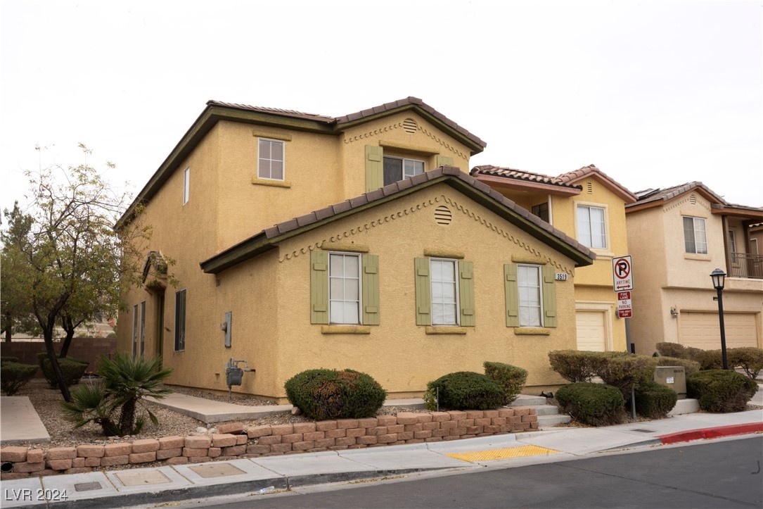 Front Door on the left of the house