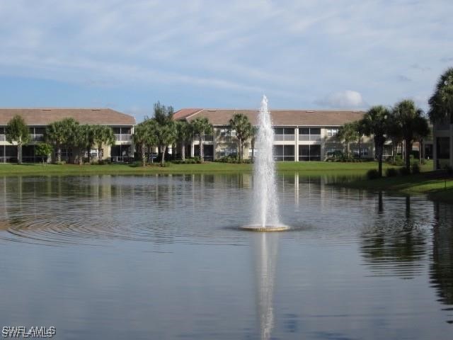 a view of a lake with houses