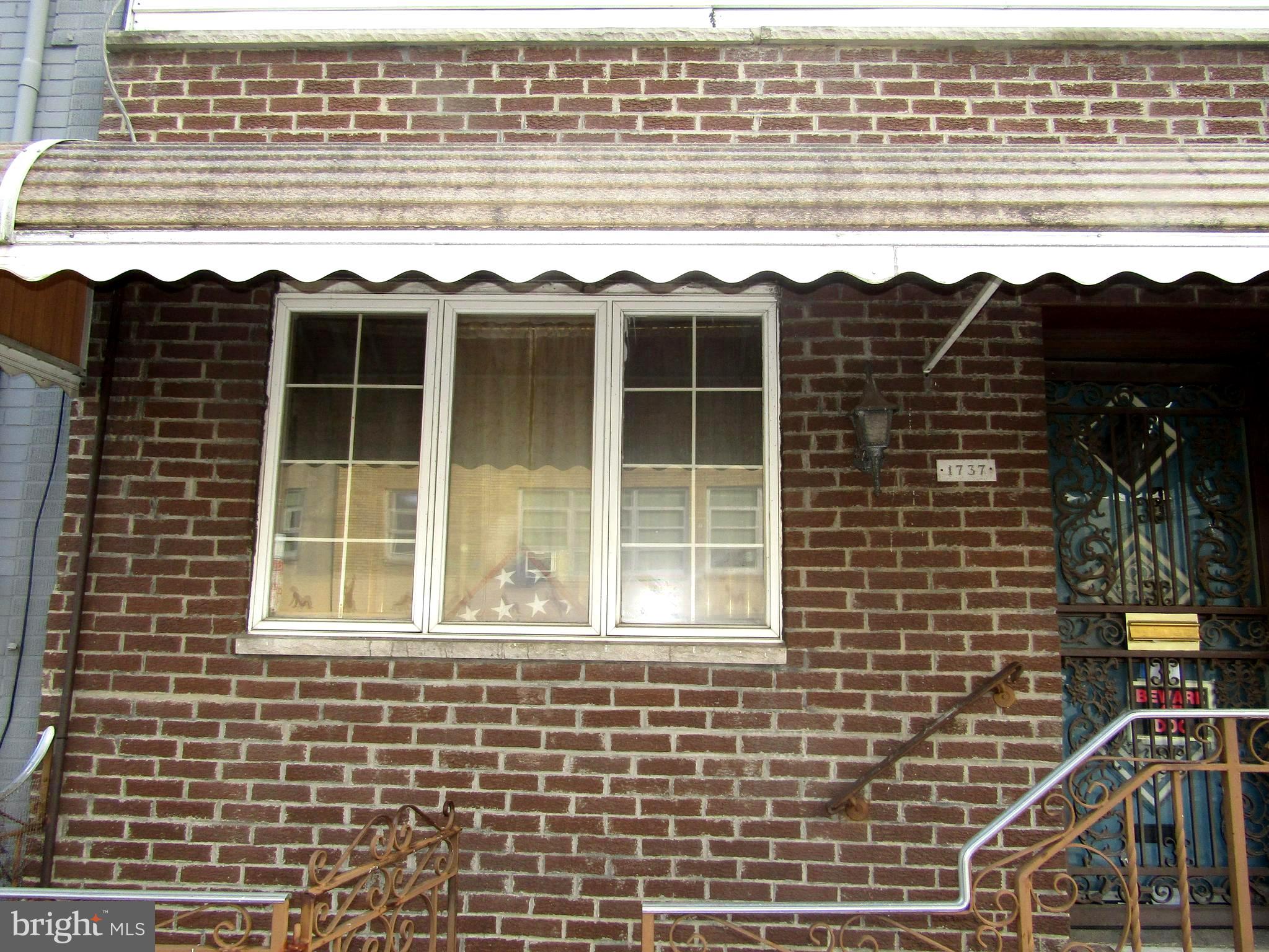 a view of a building from a window