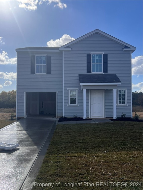 a front view of a house