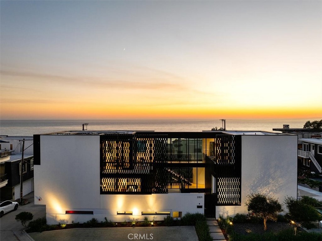 a view of a balcony with an outdoor space