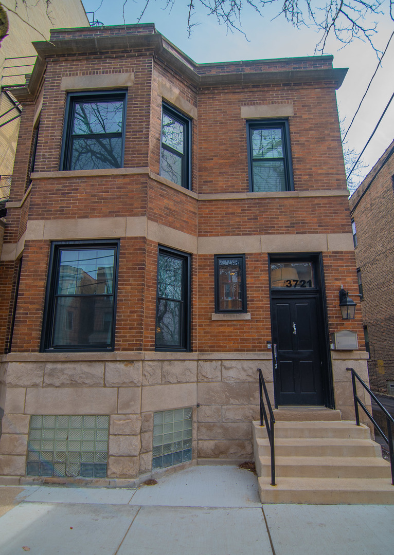 a building with a window and door