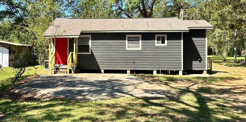 a backyard of a house