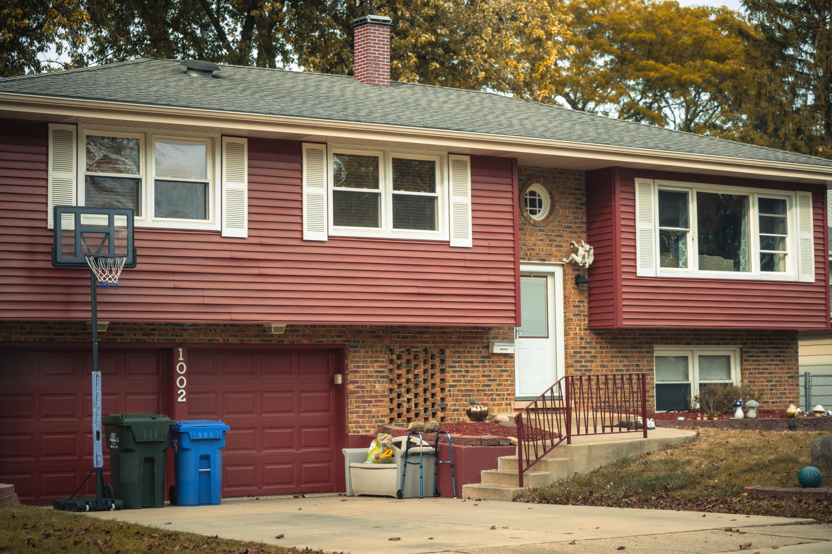 a front view of a building with entryway