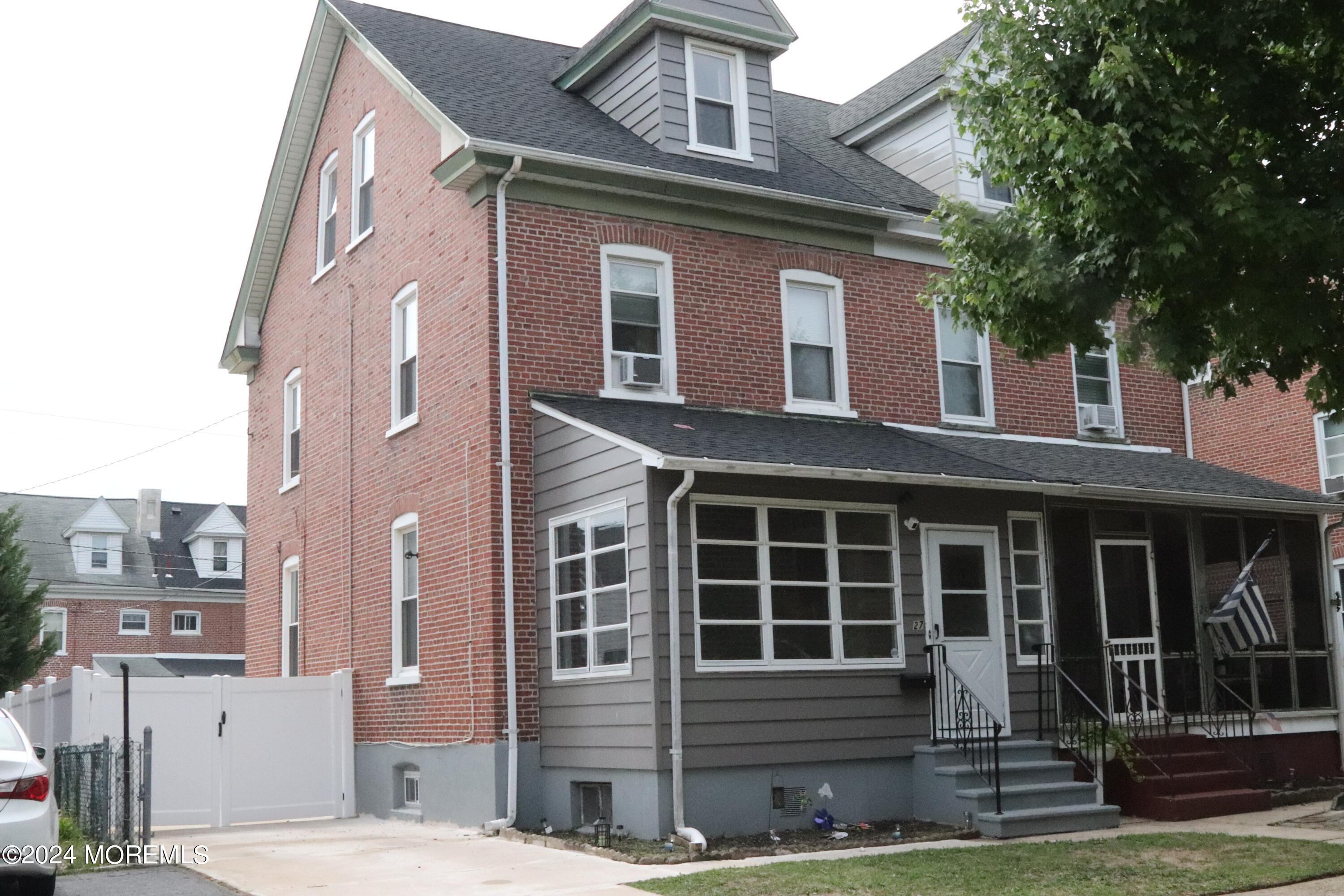 a front view of a house