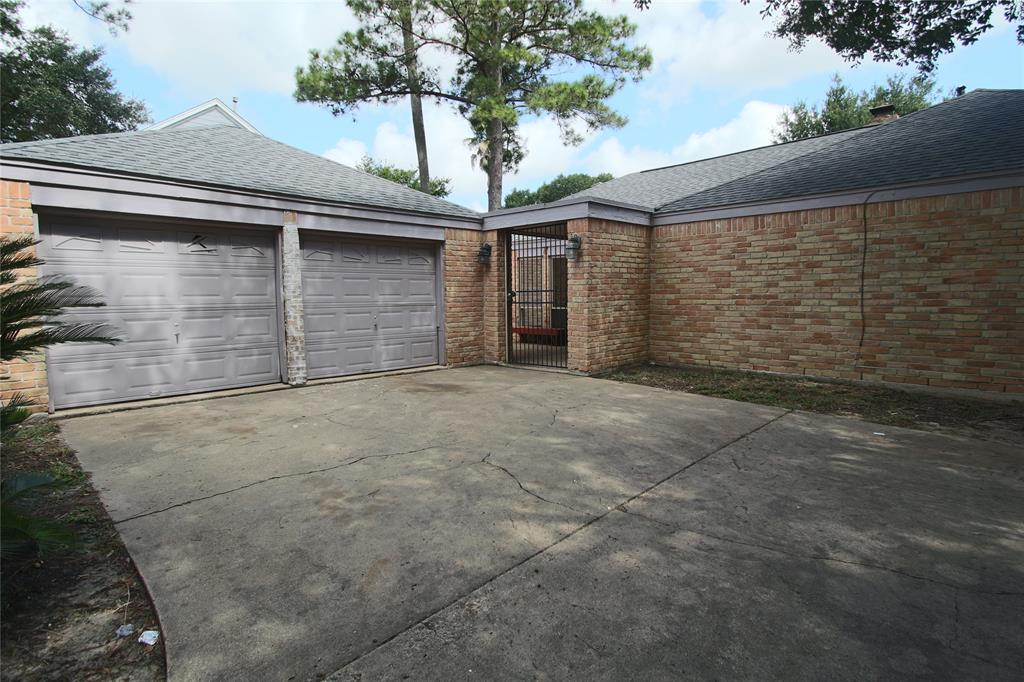 a backyard of a house