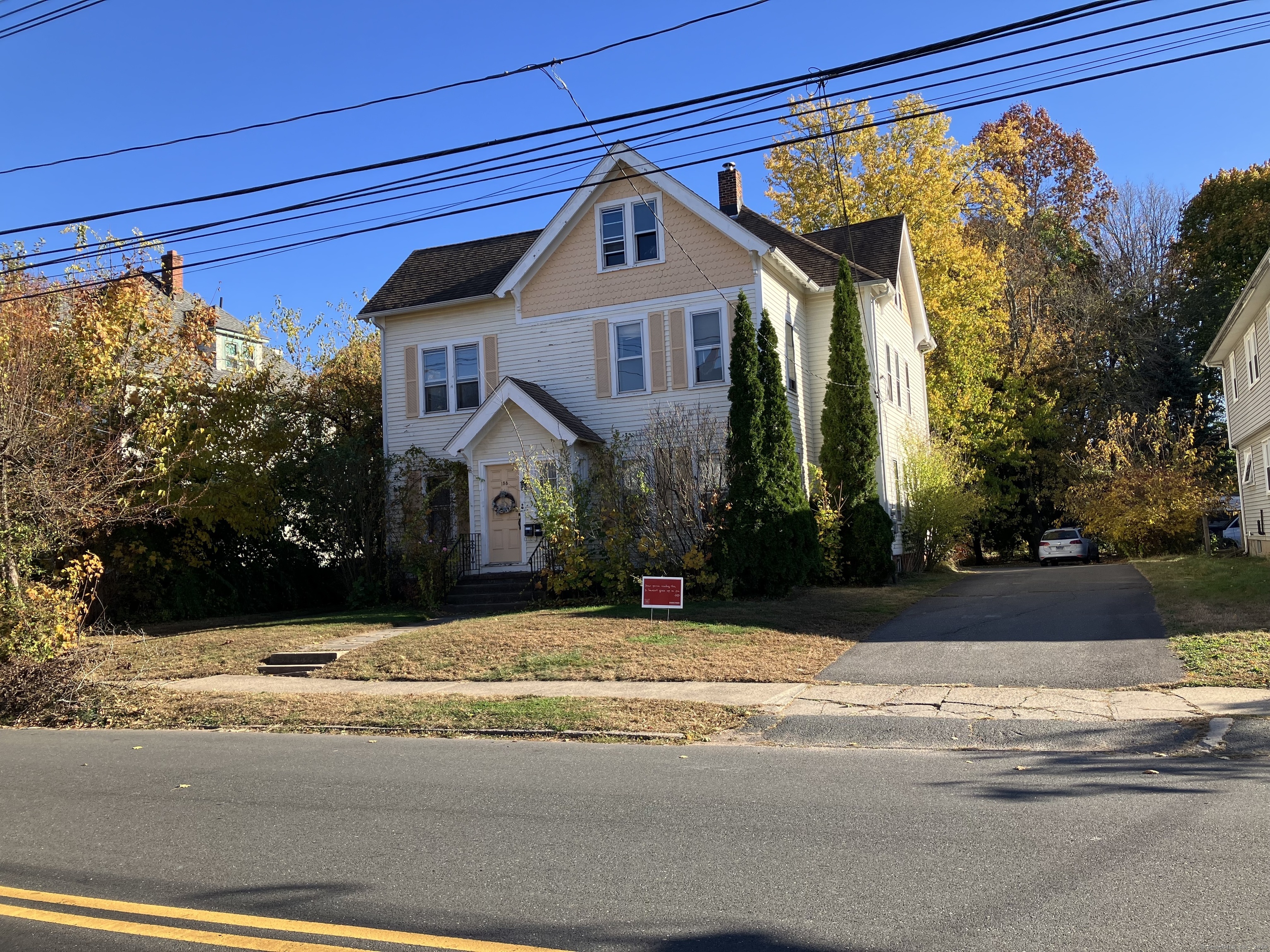 Frontal view of home.