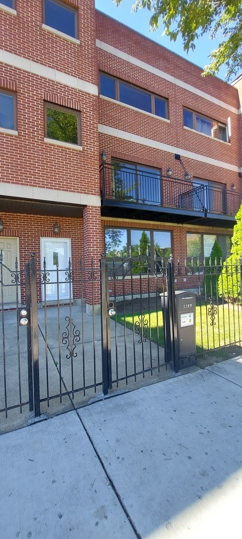 a view of a building with a porch