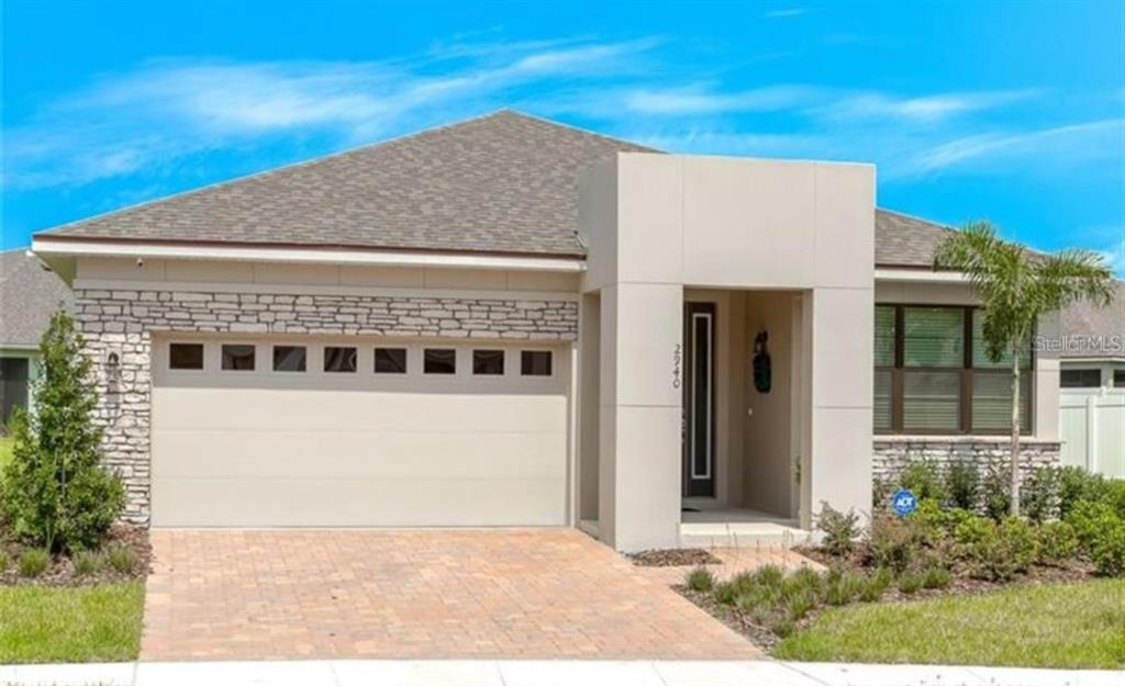 a view of a house with a outdoor space