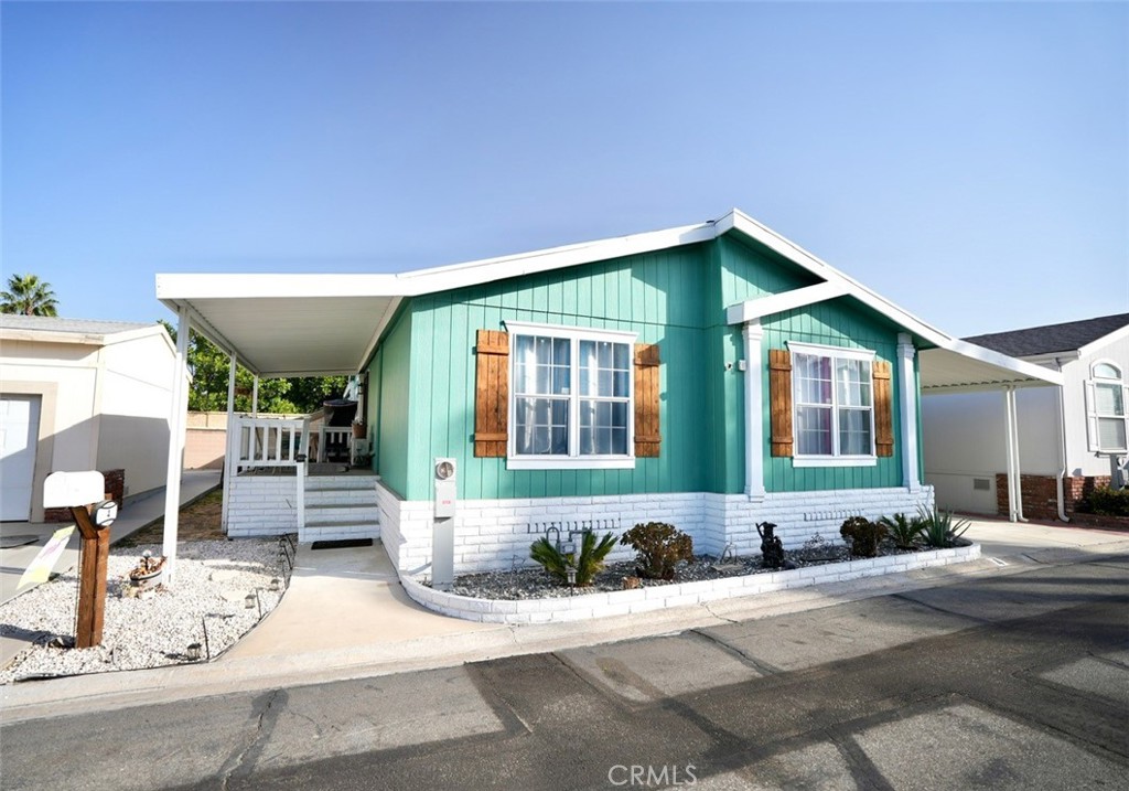 a front view of a house with porch