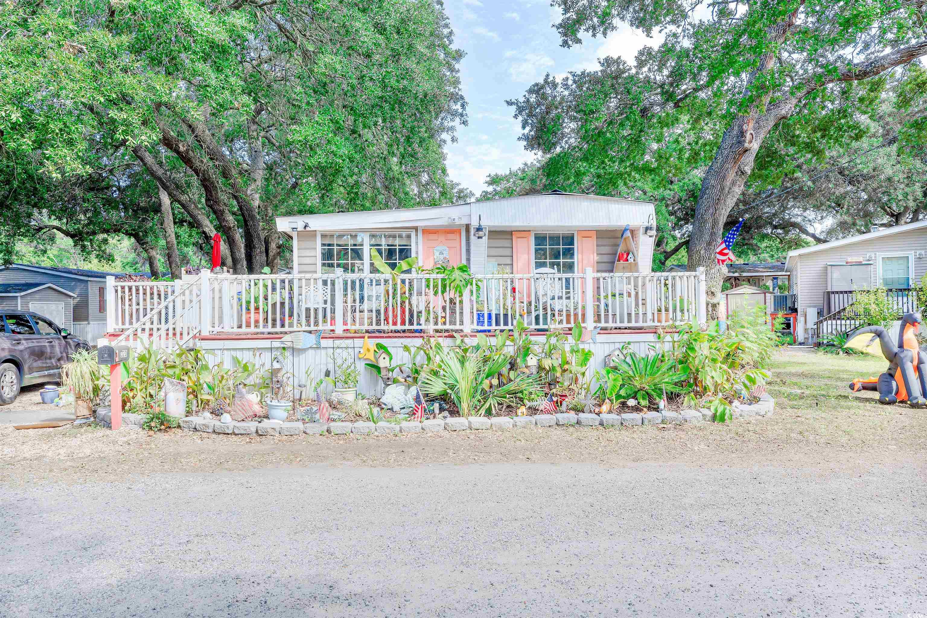 View of front of house featuring covered porch