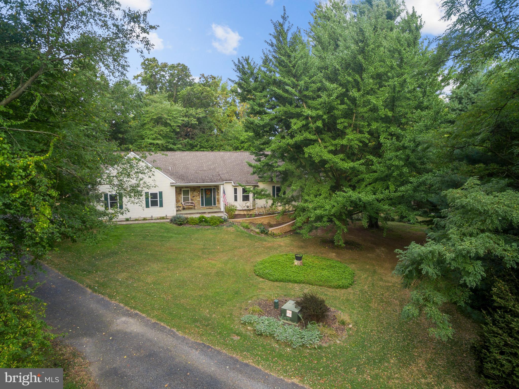 a aerial view of a house