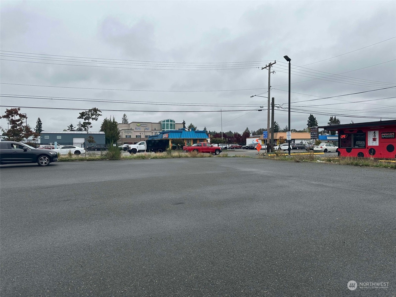 a view of car parked