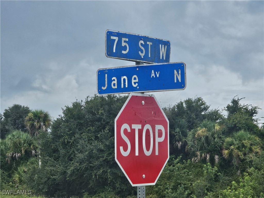 a close up of a street sign